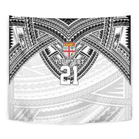 Flying Fijians Pacific Fiji Rugby Custom Tapestry Polynesian Pattern