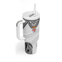 Flying Fijians Pacific Fiji Rugby Custom Tumbler With Handle Polynesian Pattern