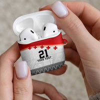 Ikale Tahi Pacific Tonga Rugby Custom AirPods Case Tongan Ngatu with Flag Pattern LT9 - Polynesian Pride