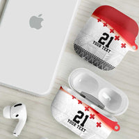 Ikale Tahi Pacific Tonga Rugby Custom AirPods Case Tongan Ngatu with Flag Pattern LT9 - Polynesian Pride