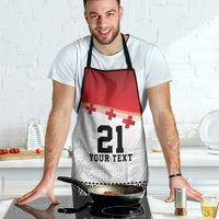 Ikale Tahi Pacific Tonga Rugby Custom Apron Tongan Ngatu with Flag Pattern LT9 - Polynesian Pride