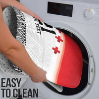 Ikale Tahi Pacific Tonga Rugby Custom Bathroom Set Tongan Ngatu with Flag Pattern - Polynesian Pride