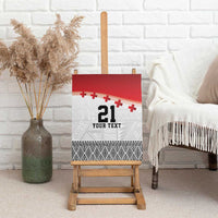 Ikale Tahi Pacific Tonga Rugby Custom Canvas Wall Art Tongan Ngatu with Flag Pattern LT9 - Polynesian Pride