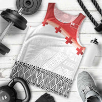 Ikale Tahi Pacific Tonga Rugby Custom Men Tank Top Tongan Ngatu with Flag Pattern LT9 - Polynesian Pride