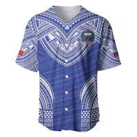 Manu Samoa Pacific Samoa Rugby Custom Baseball Jersey Polynesian Pattern