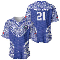 Manu Samoa Pacific Samoa Rugby Custom Baseball Jersey Polynesian Pattern