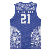 Manu Samoa Pacific Samoa Rugby Custom Basketball Jersey Polynesian Pattern LT9 - Polynesian Pride