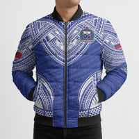 Manu Samoa Pacific Samoa Rugby Custom Bomber Puffer Jacket Polynesian Pattern LT9 - Polynesian Pride