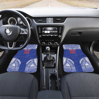Manu Samoa Pacific Samoa Rugby Custom Car Mats Polynesian Pattern LT9 Set 2pcs - Front Blue - Polynesian Pride
