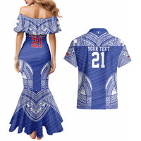 Manu Samoa Pacific Samoa Rugby Custom Couples Matching Mermaid Dress and Hawaiian Shirt Polynesian Pattern LT9 - Polynesian Pride