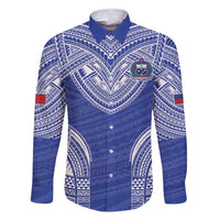 Manu Samoa Pacific Samoa Rugby Custom Family Matching Long Sleeve Bodycon Dress and Hawaiian Shirt Polynesian Pattern