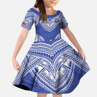 Manu Samoa Pacific Samoa Rugby Custom Family Matching Mermaid Dress and Hawaiian Shirt Polynesian Pattern