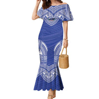 Manu Samoa Pacific Samoa Rugby Custom Family Matching Mermaid Dress and Hawaiian Shirt Polynesian Pattern