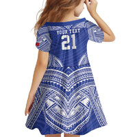 Manu Samoa Pacific Samoa Rugby Custom Family Matching Short Sleeve Bodycon Dress and Hawaiian Shirt Polynesian Pattern