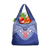 Manu Samoa Pacific Samoa Rugby Custom Grocery Bag Polynesian Pattern LT9 1-pack One Size Blue - Polynesian Pride