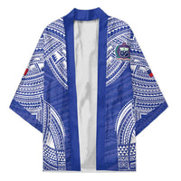 Manu Samoa Pacific Samoa Rugby Custom Kimono Polynesian Pattern LT9 Unisex Blue - Polynesian Pride