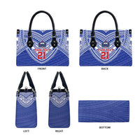 Manu Samoa Pacific Samoa Rugby Custom Leather Bag Polynesian Pattern - Polynesian Pride
