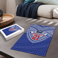 Manu Samoa Pacific Samoa Rugby Custom Puzzle Polynesian Pattern LT9 - Polynesian Pride