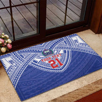 Manu Samoa Pacific Samoa Rugby Custom Rubber Doormat Polynesian Pattern LT9 - Polynesian Pride