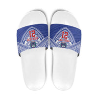 Manu Samoa Pacific Samoa Rugby Custom Slide Sandals Polynesian Pattern - Polynesian Pride