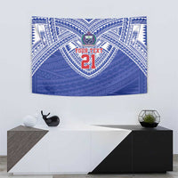 Manu Samoa Pacific Samoa Rugby Custom Tapestry Polynesian Pattern