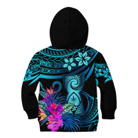 Custom Polynesian Guam Kid Hoodie With Latte Stone Happy Liberation Day LT9 - Polynesian Pride