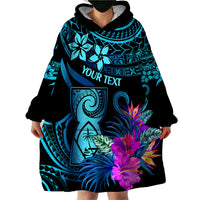 Custom Polynesian Guam Wearable Blanket Hoodie With Latte Stone Happy Liberation Day LT9 - Polynesian Pride