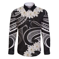 White Sunday Tokelau Gardenia Thunbergia Family Matching Off The Shoulder Long Sleeve Dress and Hawaiian Shirt Fakamalo Atu Kia Te Koutou Uma
