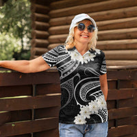 White Sunday Tokelau Gardenia Thunbergia Women Polo Shirt Fakamalo Atu Kia Te Koutou Uma