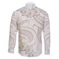 Tokelau Gardenia Thunbergia Family Matching Puletasi and Hawaiian Shirt Black Polynesian Art Vibe