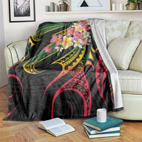 Kiribati Red Jasmine Mango Blanket Reggae Polynesian Art Vibe LT9 Reggae - Polynesian Pride
