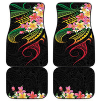 Kiribati Red Jasmine Mango Car Mats Reggae Polynesian Art Vibe LT9 - Polynesian Pride