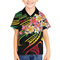 Kiribati Red Jasmine Mango Hawaiian Shirt Reggae Polynesian Art Vibe LT9 - Polynesian Pride