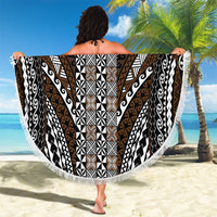 Brown Tongan Polynesian Tribal Beach Blanket LT9 - Polynesian Pride