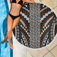 Brown Tongan Polynesian Tribal Beach Blanket LT9 - Polynesian Pride