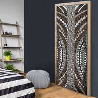 Brown Tongan Polynesian Tribal Door Cover LT9 - Polynesian Pride