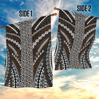 Brown Tongan Polynesian Tribal Garden Flag - Polynesian Pride