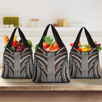 Brown Tongan Polynesian Tribal Grocery Bag LT9 3-pack One Size Brown - Polynesian Pride