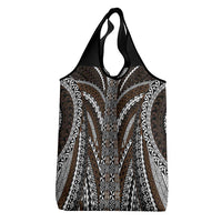 Brown Tongan Polynesian Tribal Grocery Bag LT9 - Polynesian Pride