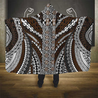 Brown Tongan Polynesian Tribal Hooded Blanket - Polynesian Pride