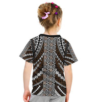 Brown Tongan Polynesian Tribal Kid T Shirt - Polynesian Pride