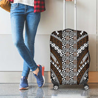 Brown Tongan Polynesian Tribal Luggage Cover LT9 - Polynesian Pride