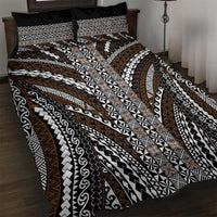 Brown Tongan Polynesian Tribal Quilt Bed Set LT9 Brown - Polynesian Pride
