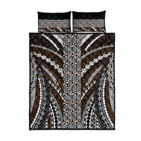 Brown Tongan Polynesian Tribal Quilt Bed Set LT9 - Polynesian Pride