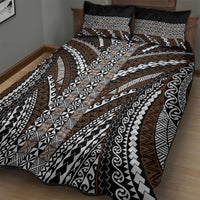 Brown Tongan Polynesian Tribal Quilt Bed Set LT9 - Polynesian Pride