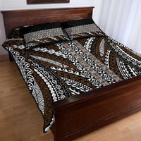 Brown Tongan Polynesian Tribal Quilt Bed Set LT9 - Polynesian Pride