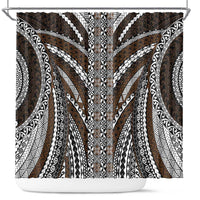 Brown Tongan Polynesian Tribal Shower Curtain - Polynesian Pride
