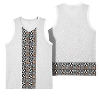 Light Gray Tongan Polynesian Tribal Basketball Jersey LT9 - Polynesian Pride
