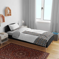 Light Gray Tongan Polynesian Tribal Bedding Set - Polynesian Pride