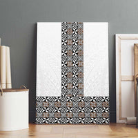 Light Gray Tongan Polynesian Tribal Canvas Wall Art LT9 - Polynesian Pride
